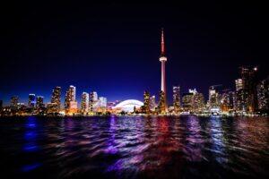 A view of Toronto landscape at night. By moving to Scarborough, you will be close to all that is hip and trendy about Toronto.