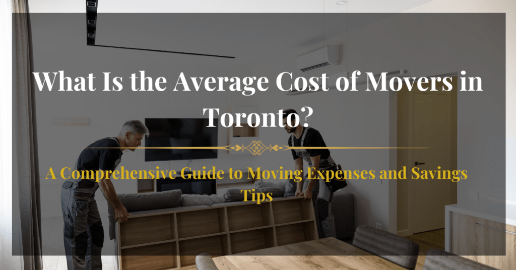 Movers in Toronto carefully loading a moving truck with labeled boxes and furniture.