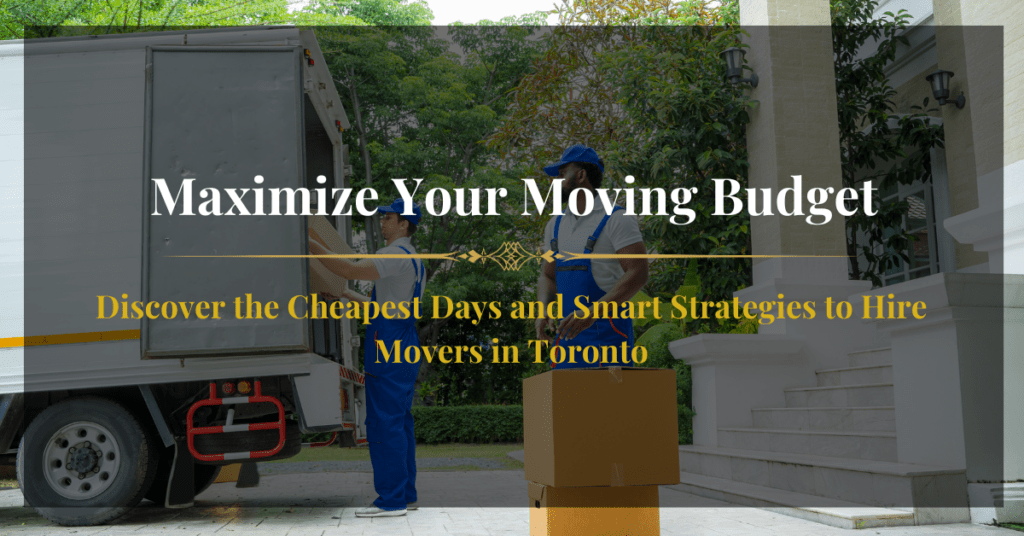 Movers in Toronto: A professional moving team carrying furniture into a Toronto home on a sunny day.
