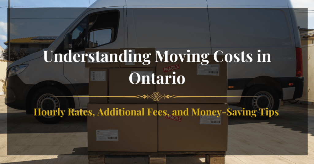 Professional movers in Toronto unloading furniture from a moving truck.