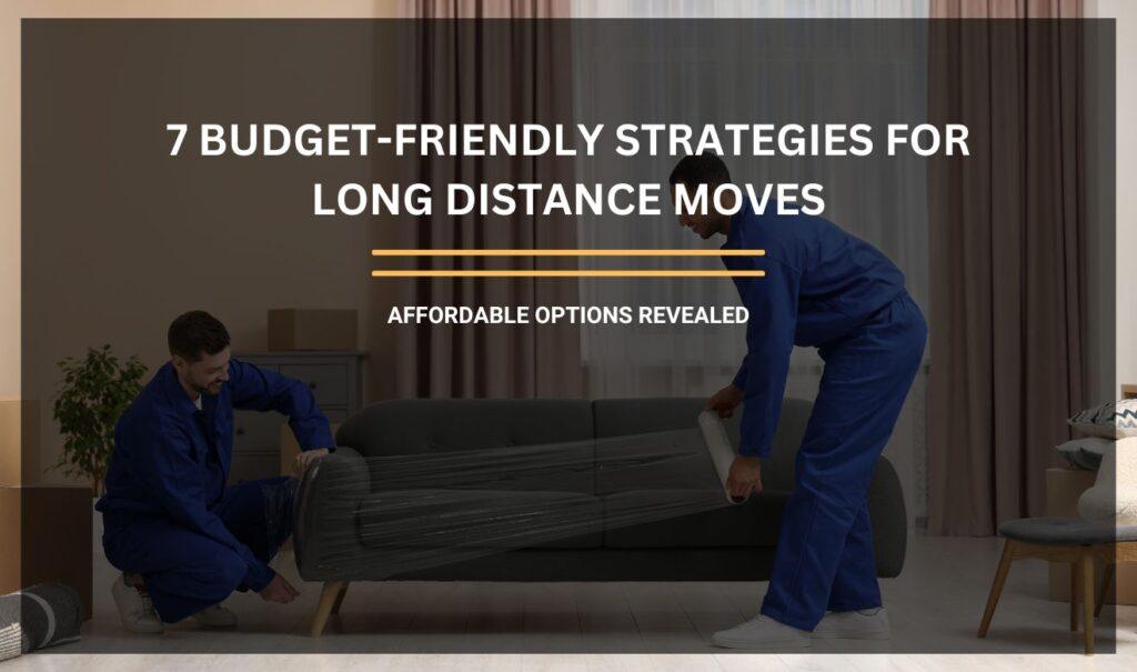 A moving truck parked outside a home with boxes being loaded, representing long distance movers in action.