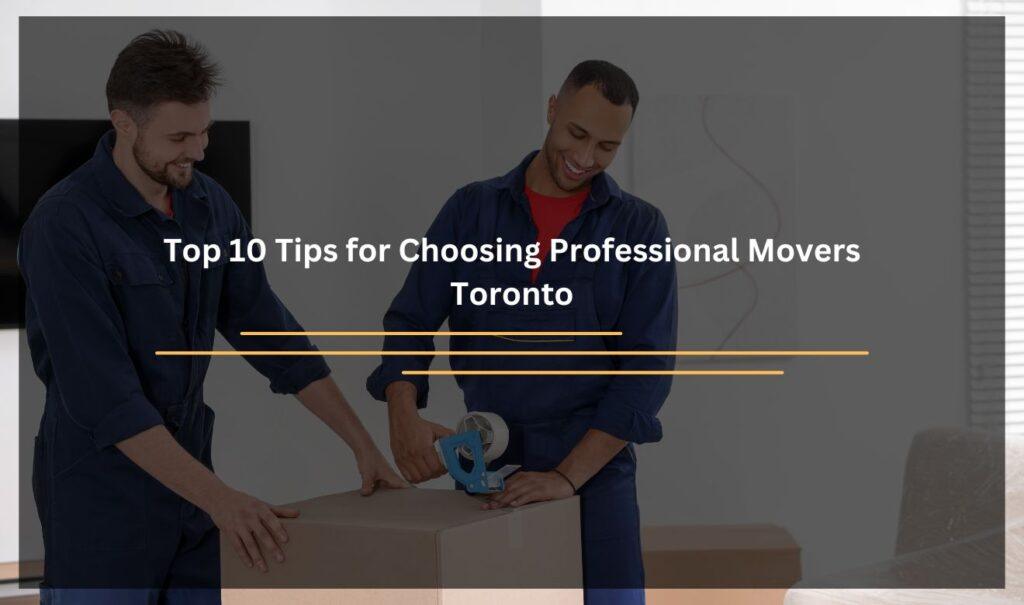 Professional movers Toronto carefully handling furniture during a move.
