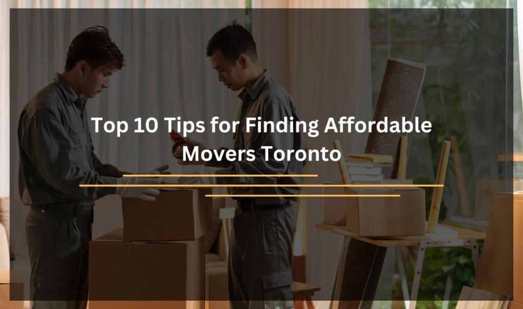 Affordable Movers Toronto: Professional movers handling furniture in Toronto for an affordable move.